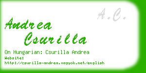 andrea csurilla business card